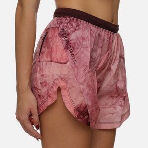Nike Dri-FIT Repel Trail Maroon Tie Dye Running Shorts Size L